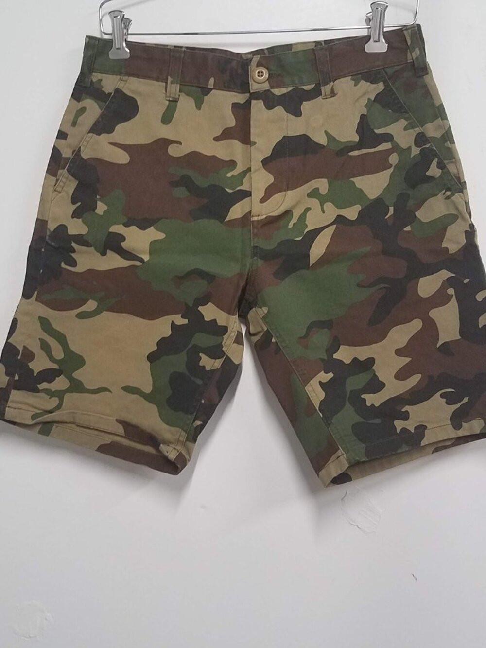 Obey Quality Dissent Woodland Camouflage Chino Shorts Size 30